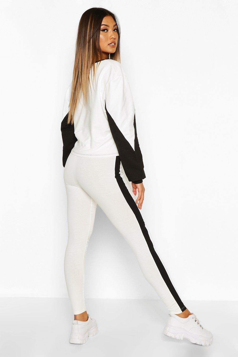 Colour Block Lounge Set boohoo UK