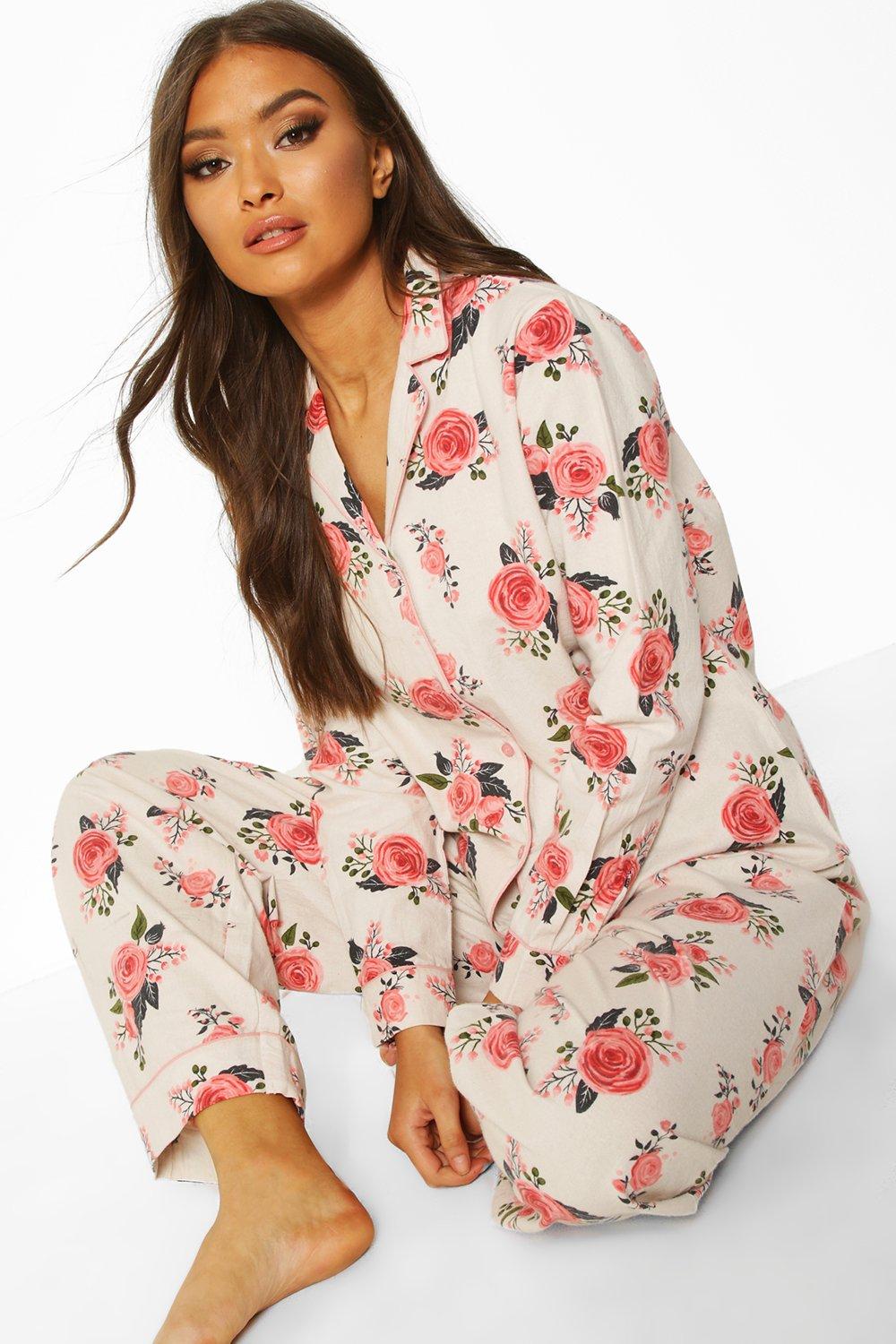 Floral Brushed Cotton PJ Set