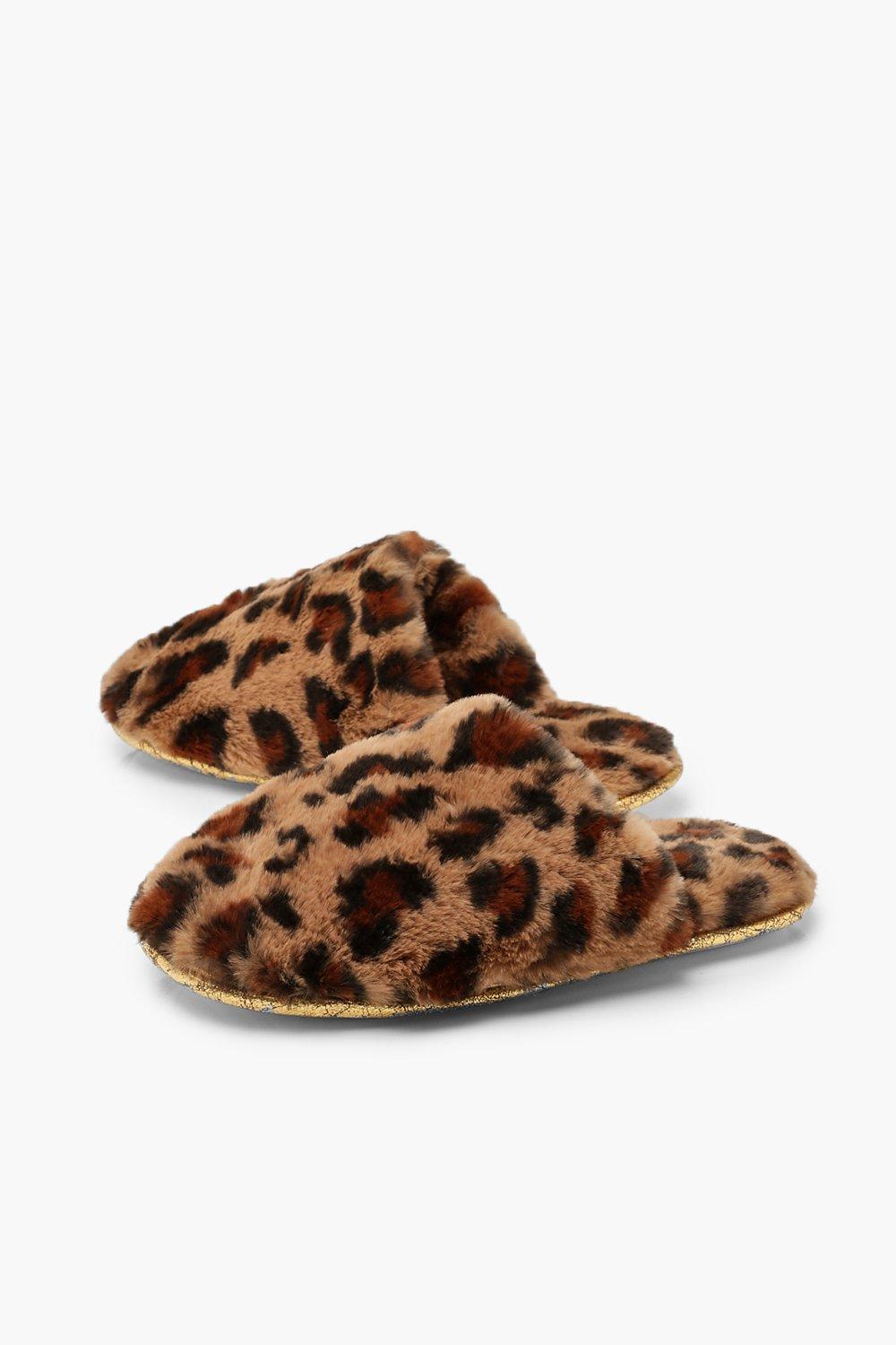 Lucky Brand Tamala2 Leopard-print Faux-fur-lined Clogs in Brown