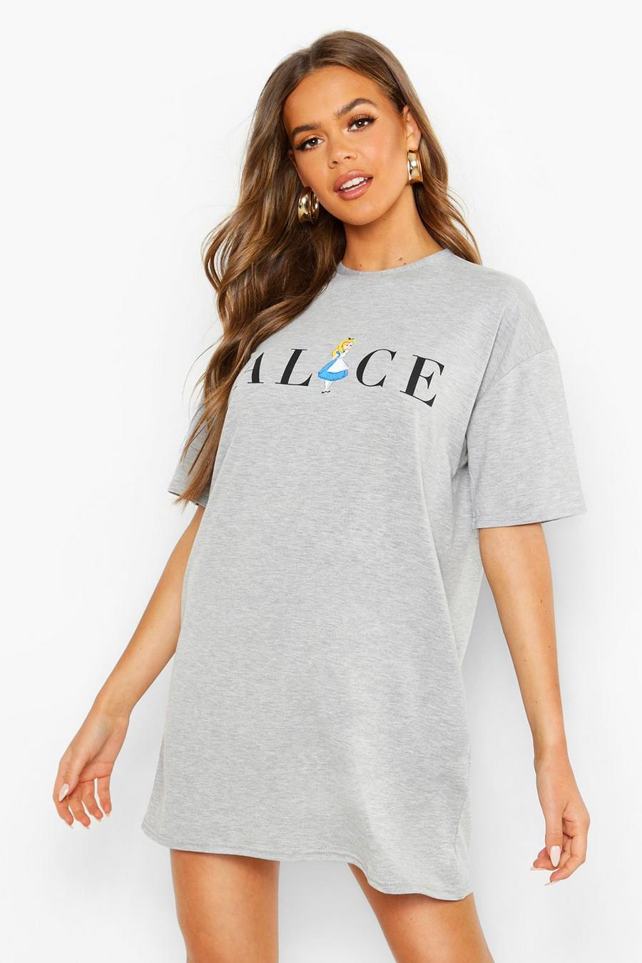 Disney Lizenziertes „Alice in Wonderland“-Nachthemd, Grey marl image number 1