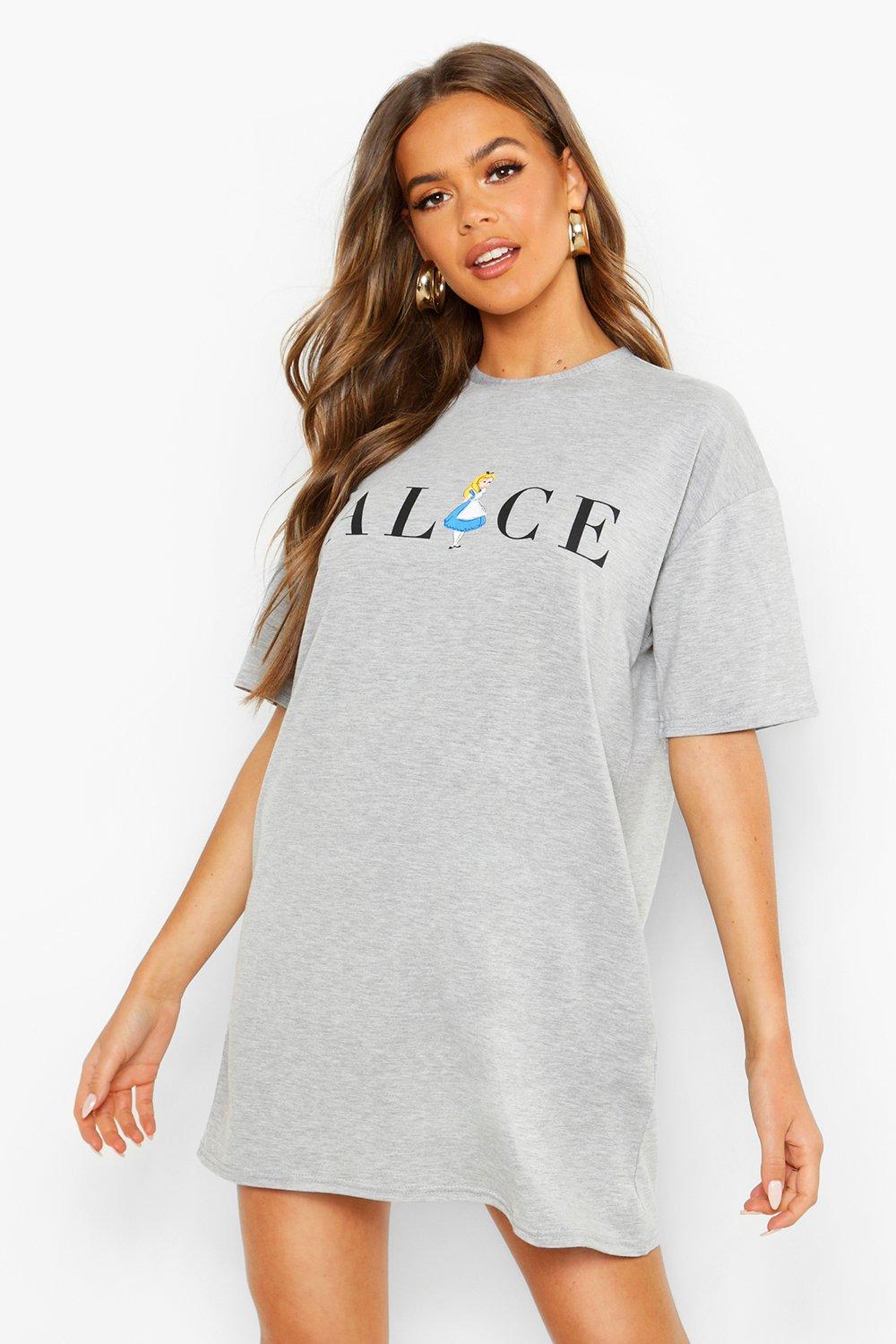 alice in wonderland t shirt dress