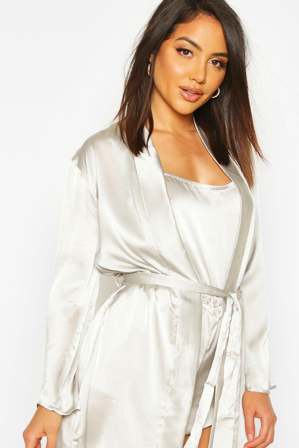 Silk dressing gown hot sale womens uk