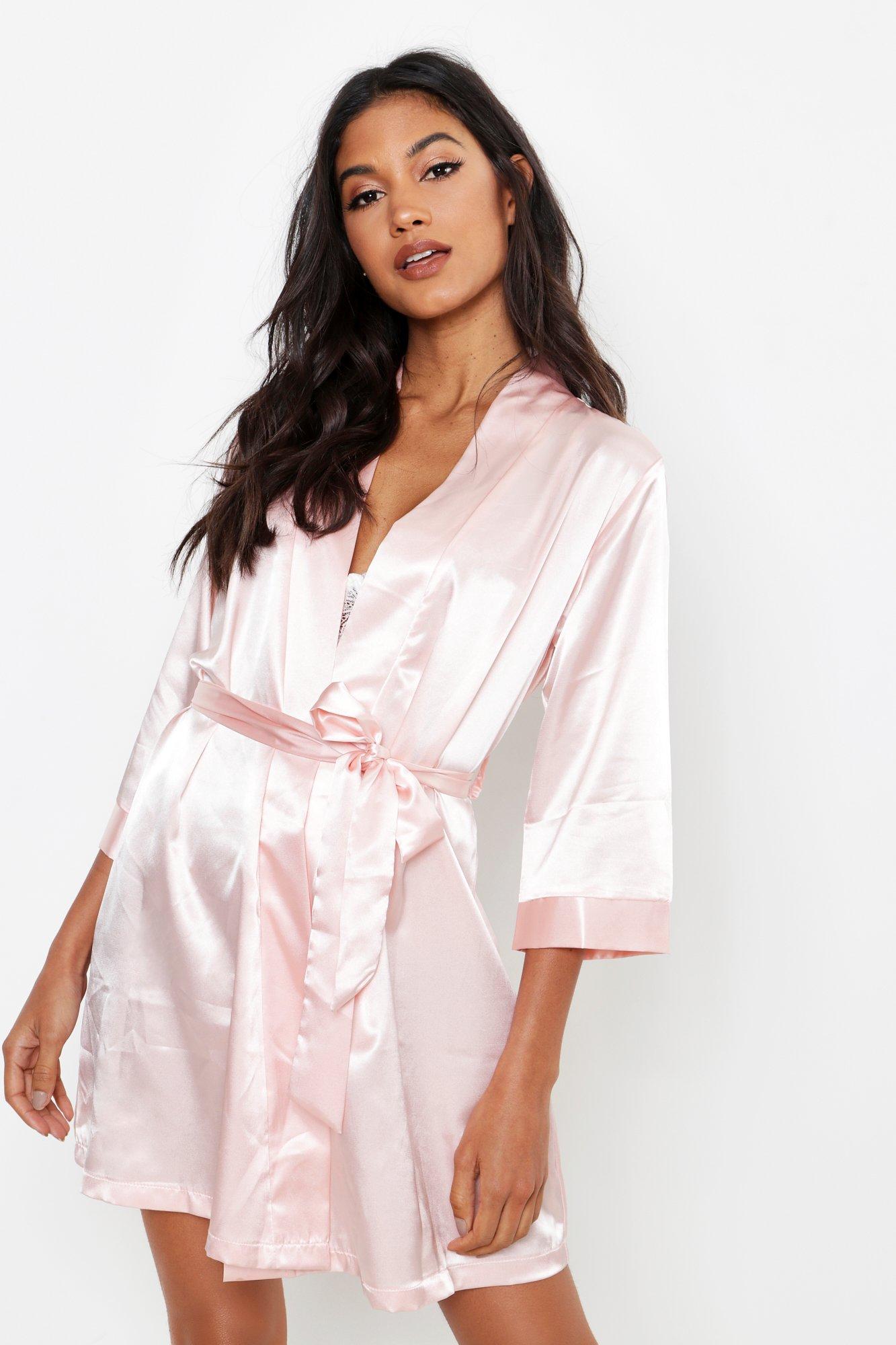 boohoo curve robe