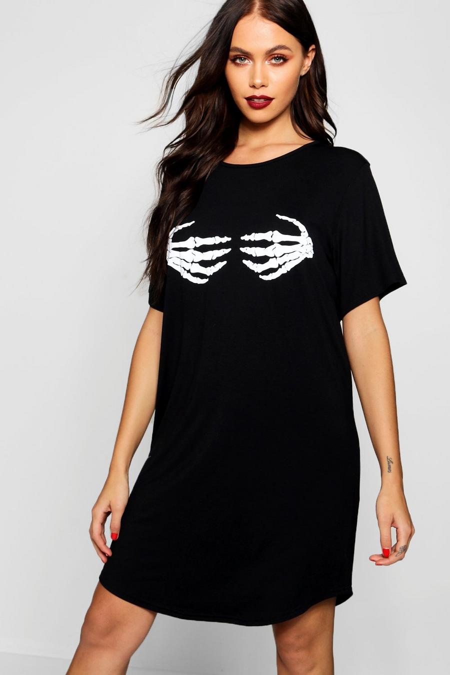 T-shirt d’Halloween main de squelette image number 1