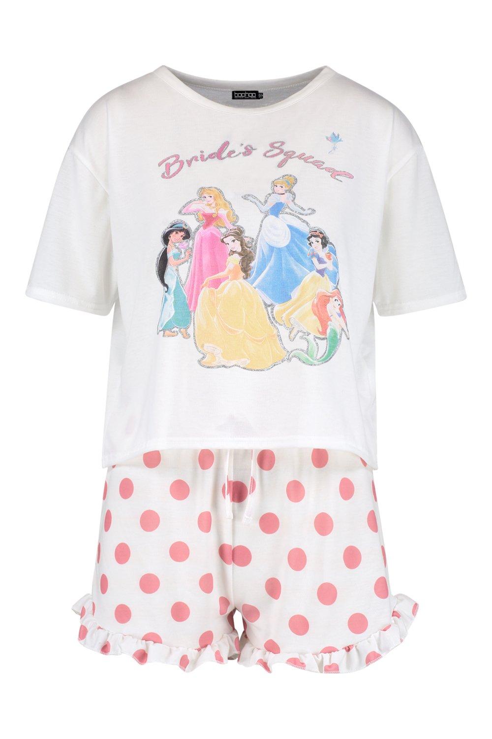 Disney Princess Brides Squad Frill PJ Short Set