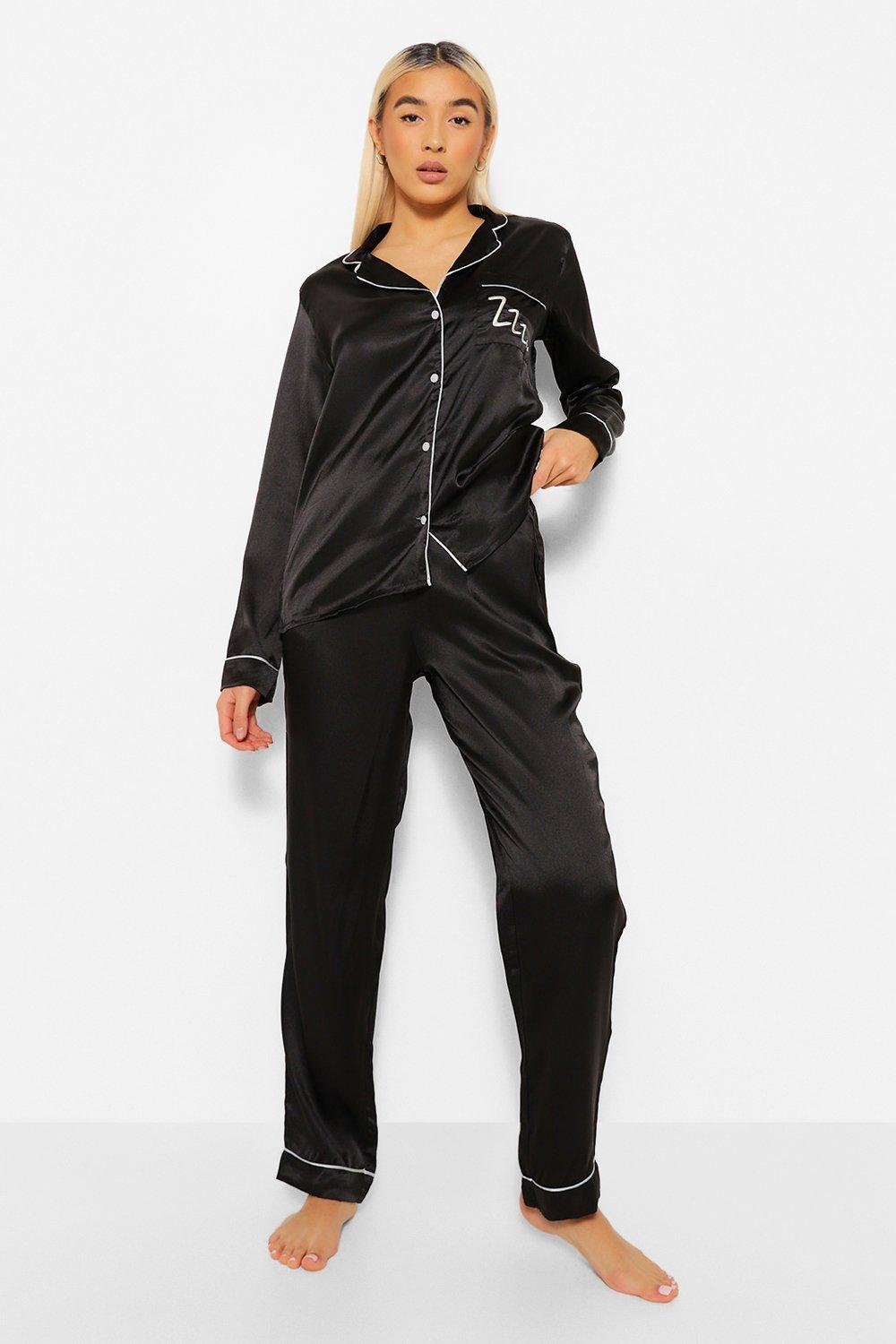 Boohoo best sale silk pajamas