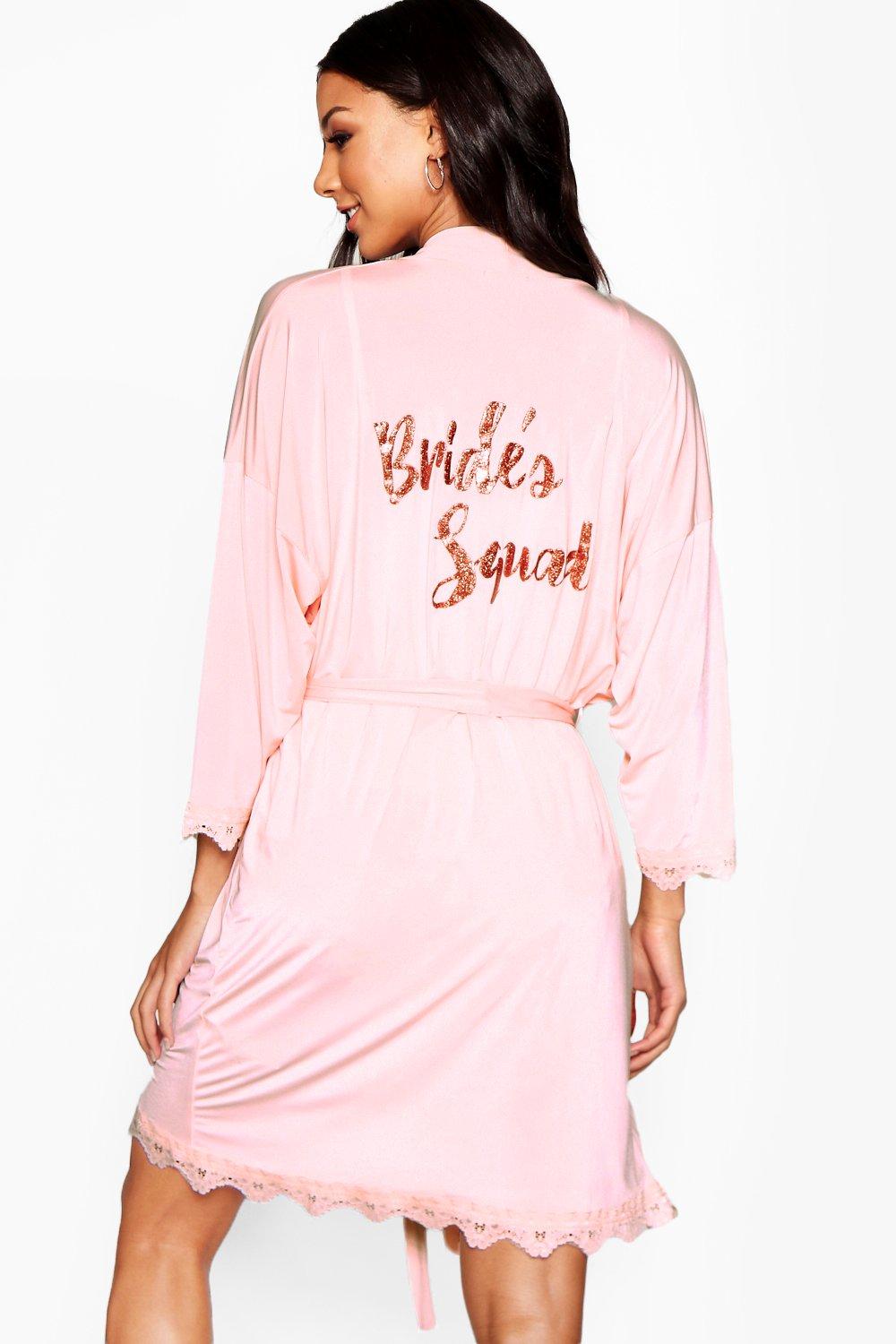 Boohoo shop pink robe