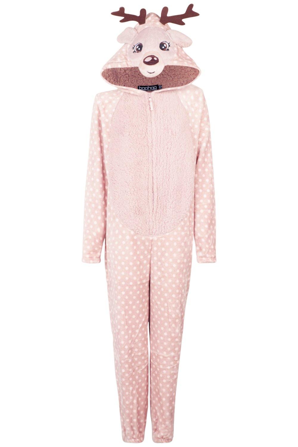 Girls reindeer online onesie