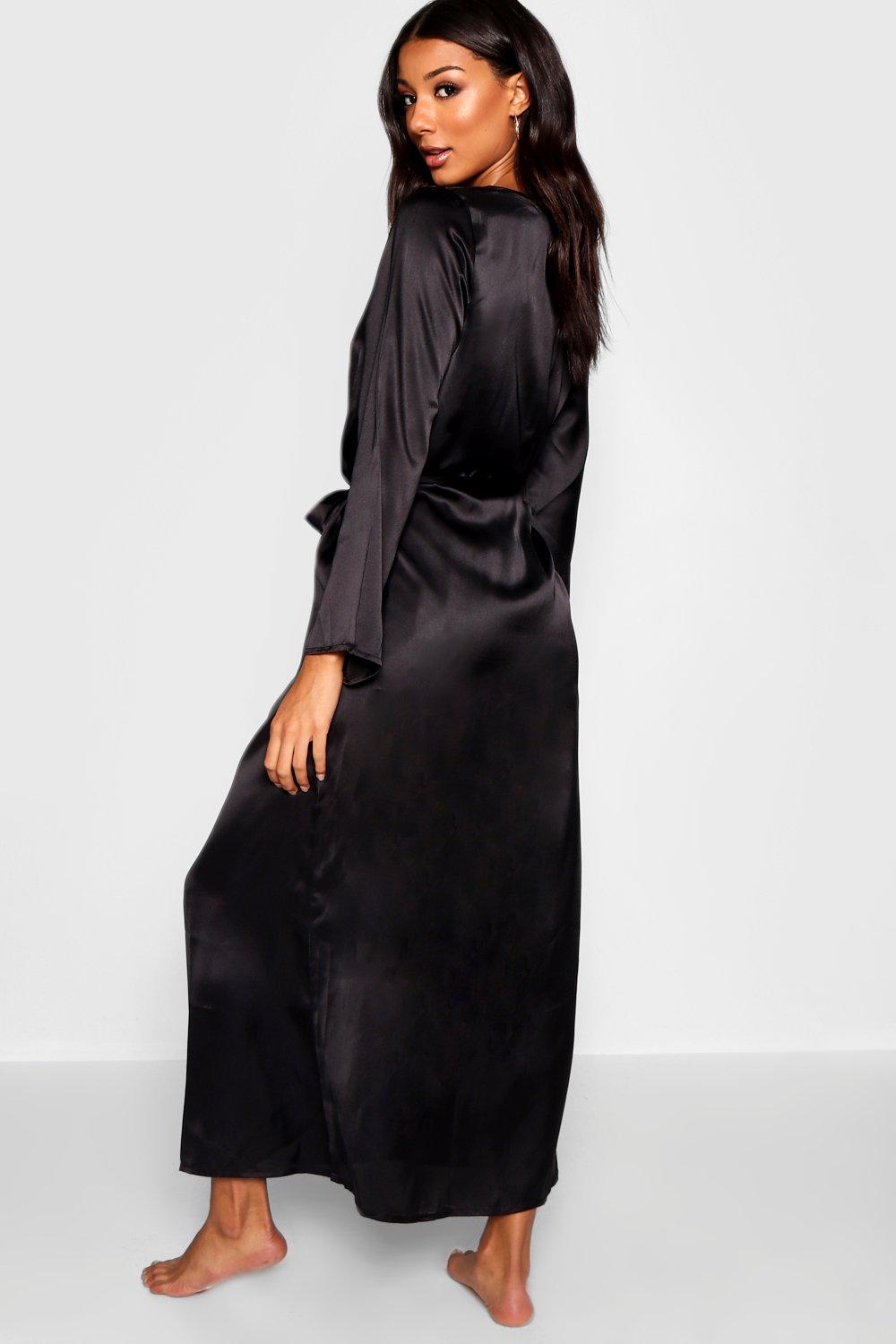 satin maxi robe