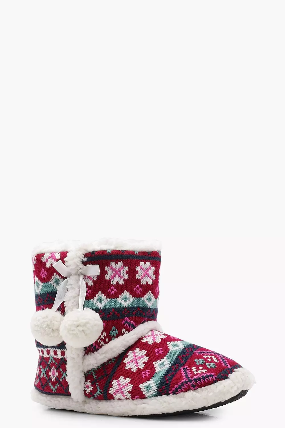 Fairisle discount slipper boots