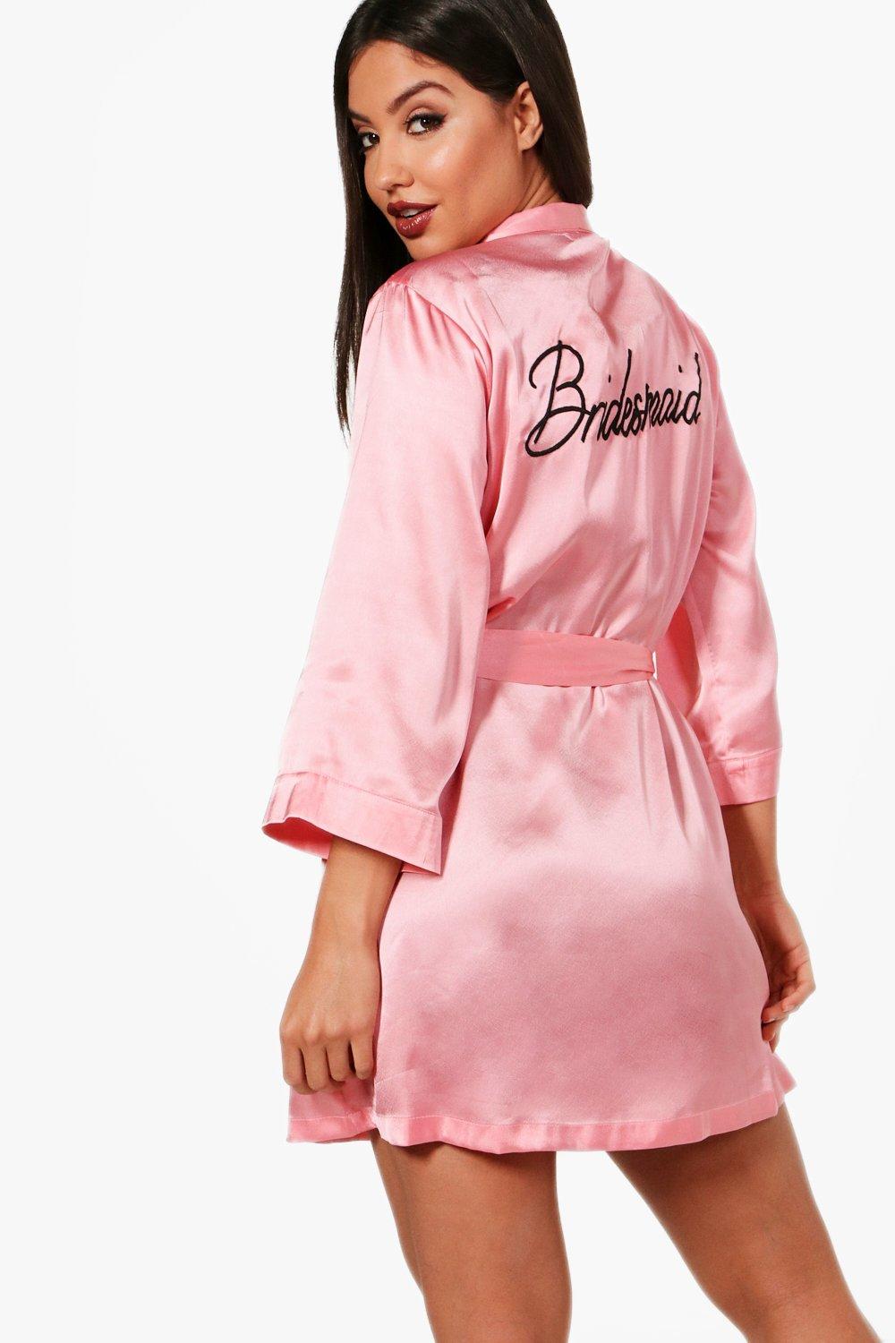 boohoo bridesmaid dressing gown