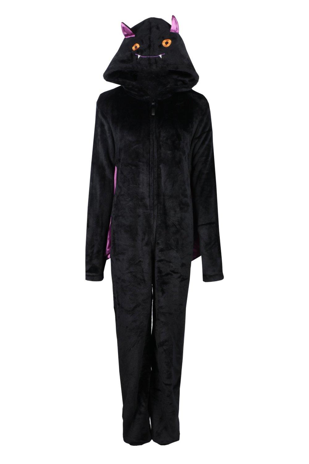 Women s Ivy Bat Onesie Boohoo UK