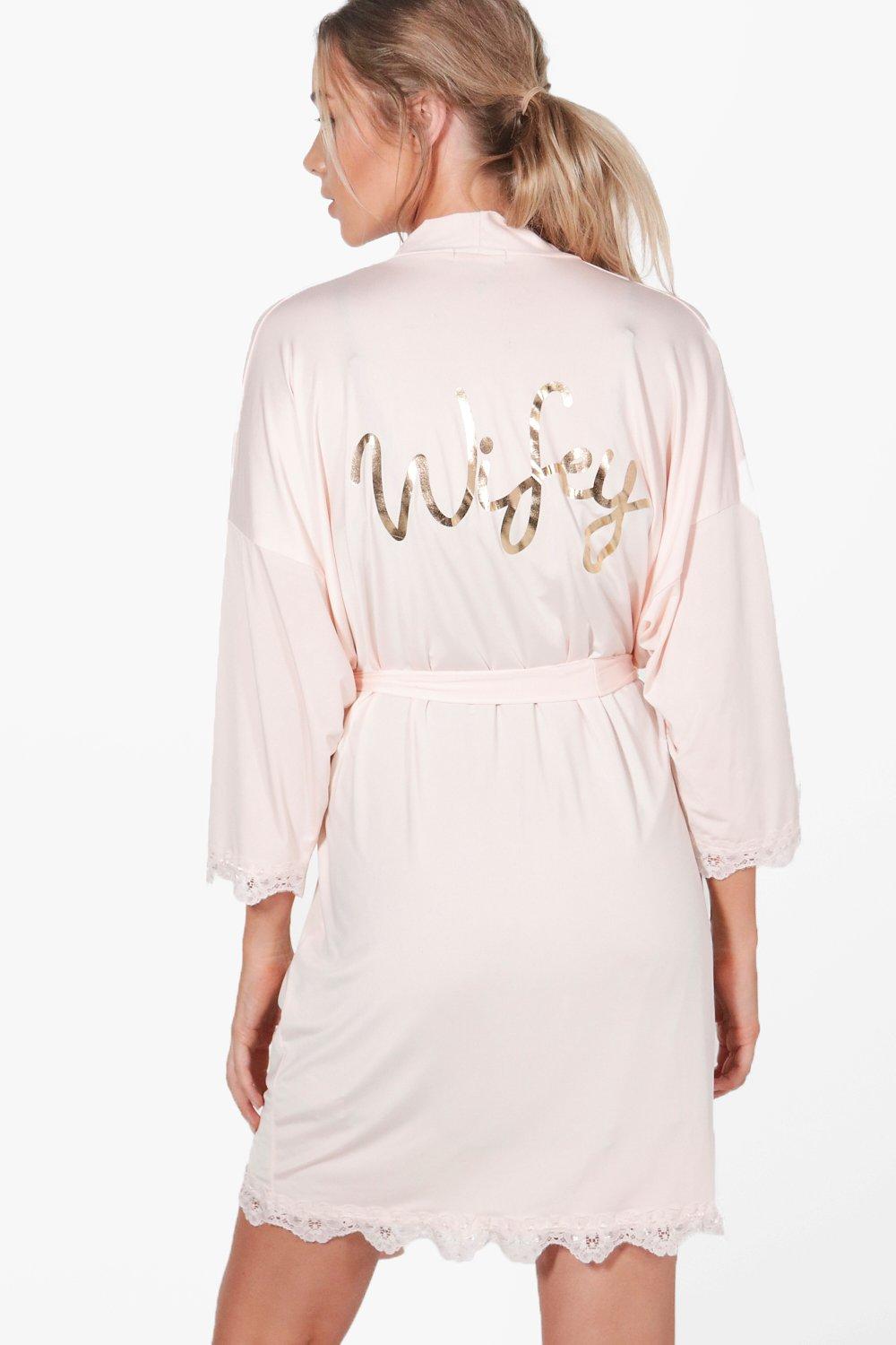 boohoo bridal robes