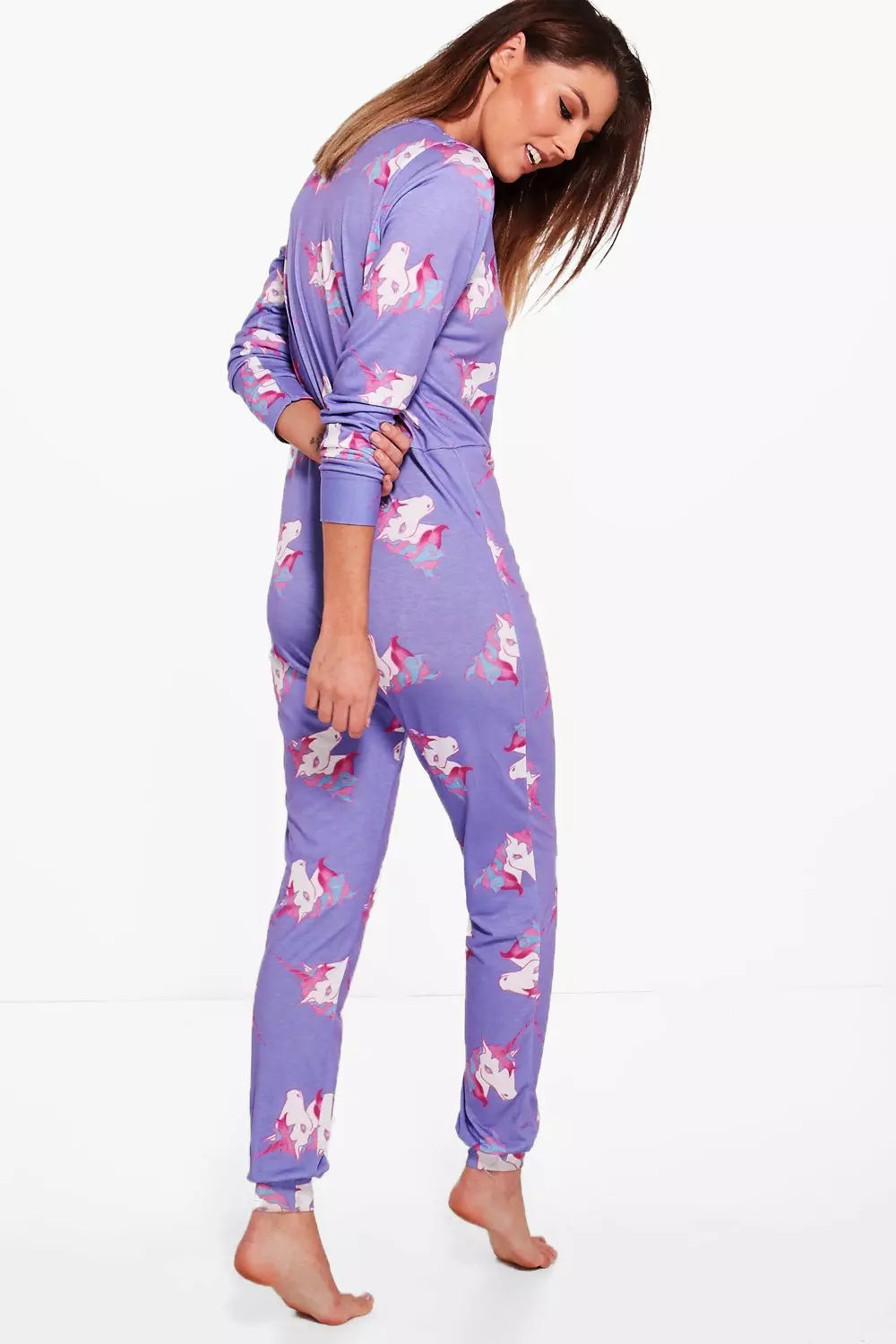 Unicorn store print onesie