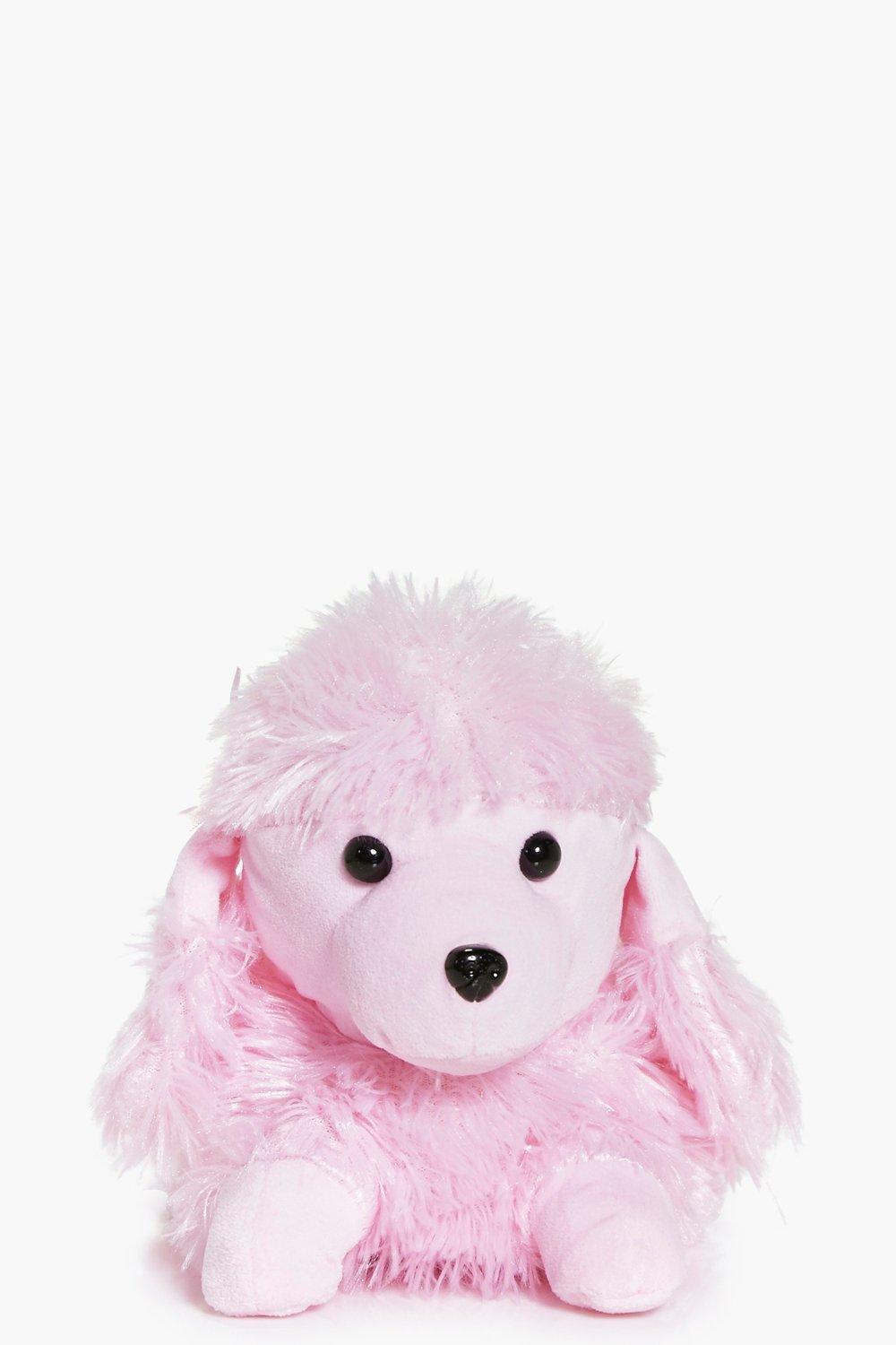 Alice Pink Poodle Fleece Novelty Slippers boohoo UK