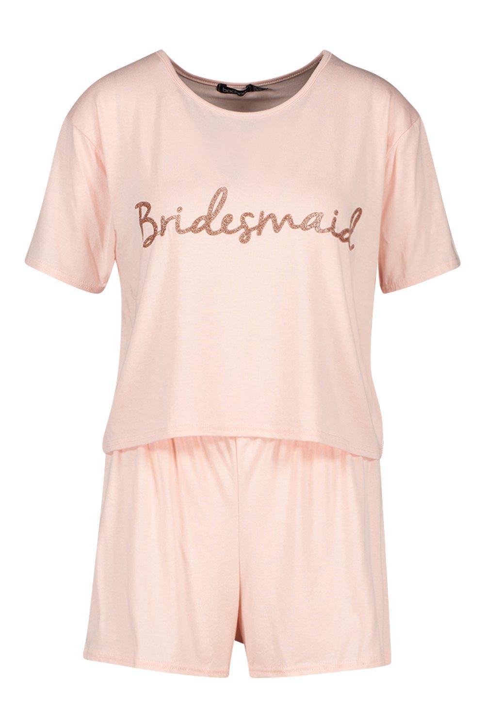 rose gold bridesmaid shirts