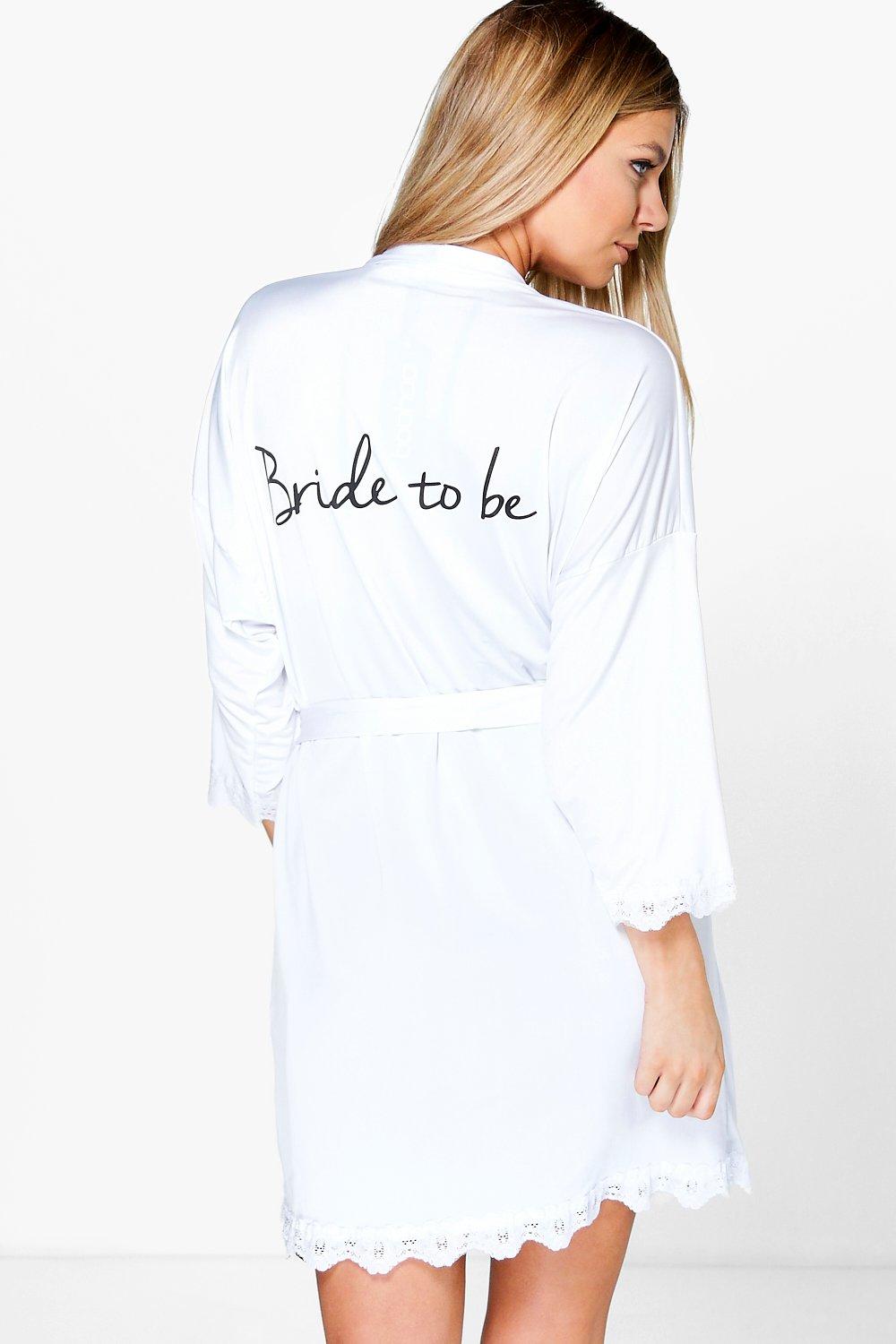 Boohoo bride hotsell dressing gown