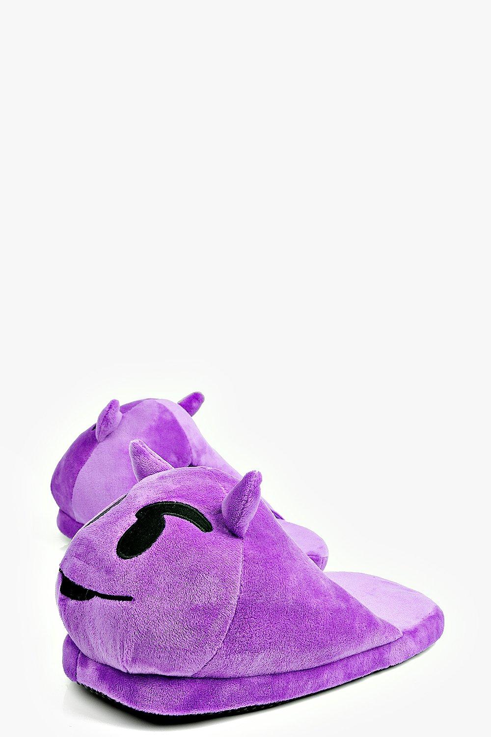 devil emoji slippers