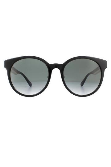 Black Round Black Grey Gradient Sunglasses