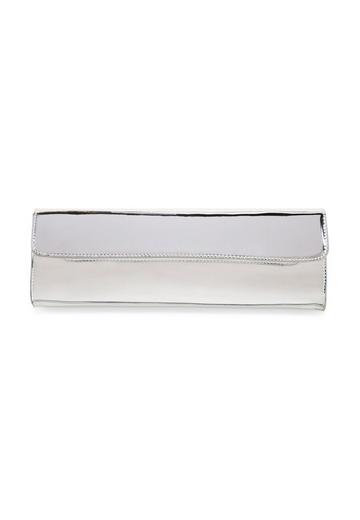 Long Clutch Bag Silver