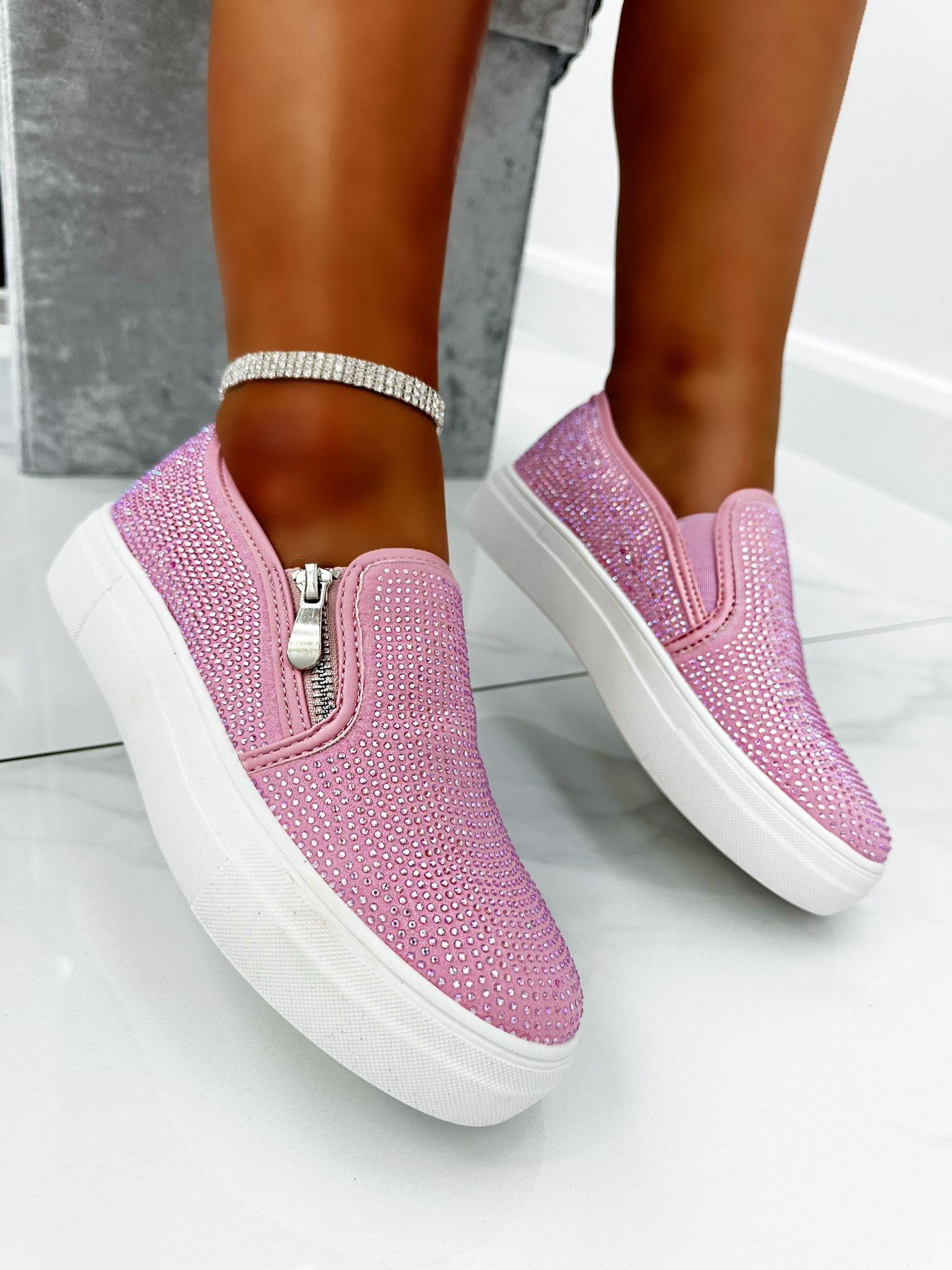 Crystal Zip Pumps Limited Edition Trainers boohoo UK