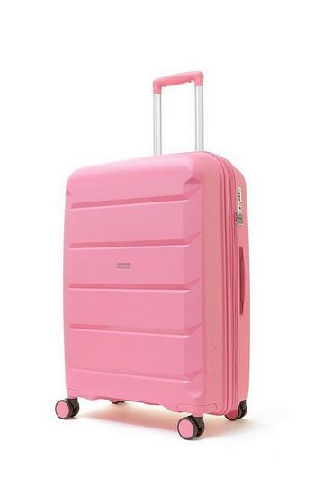 Pink Tulum 8 Wheel Hardshell Expandable Suitcase Medium