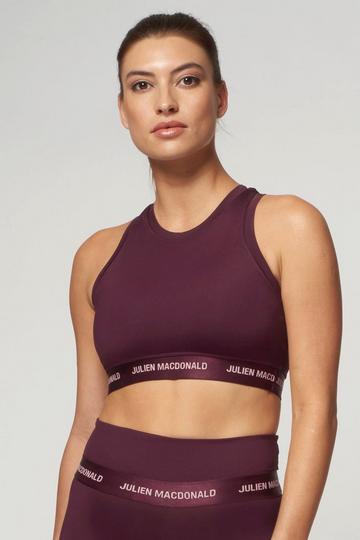 St Tropez T Back Bra Burgundy