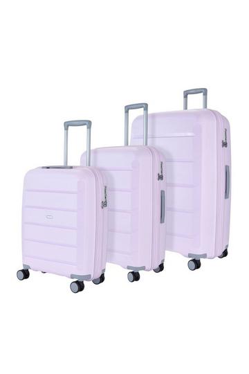 Tulum 3 Pc Set 8 Wheel Hardshell Expandable Suitcases Lilac