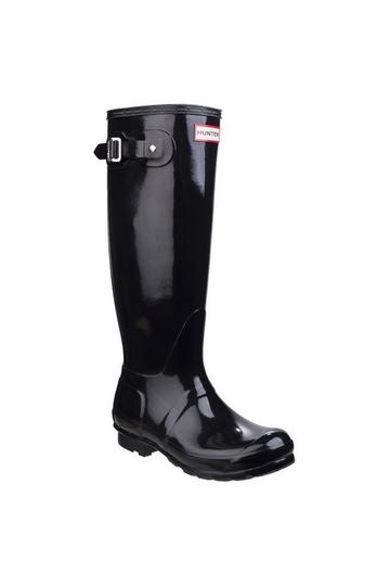 'Original Tall Gloss' Wellington Boots Black