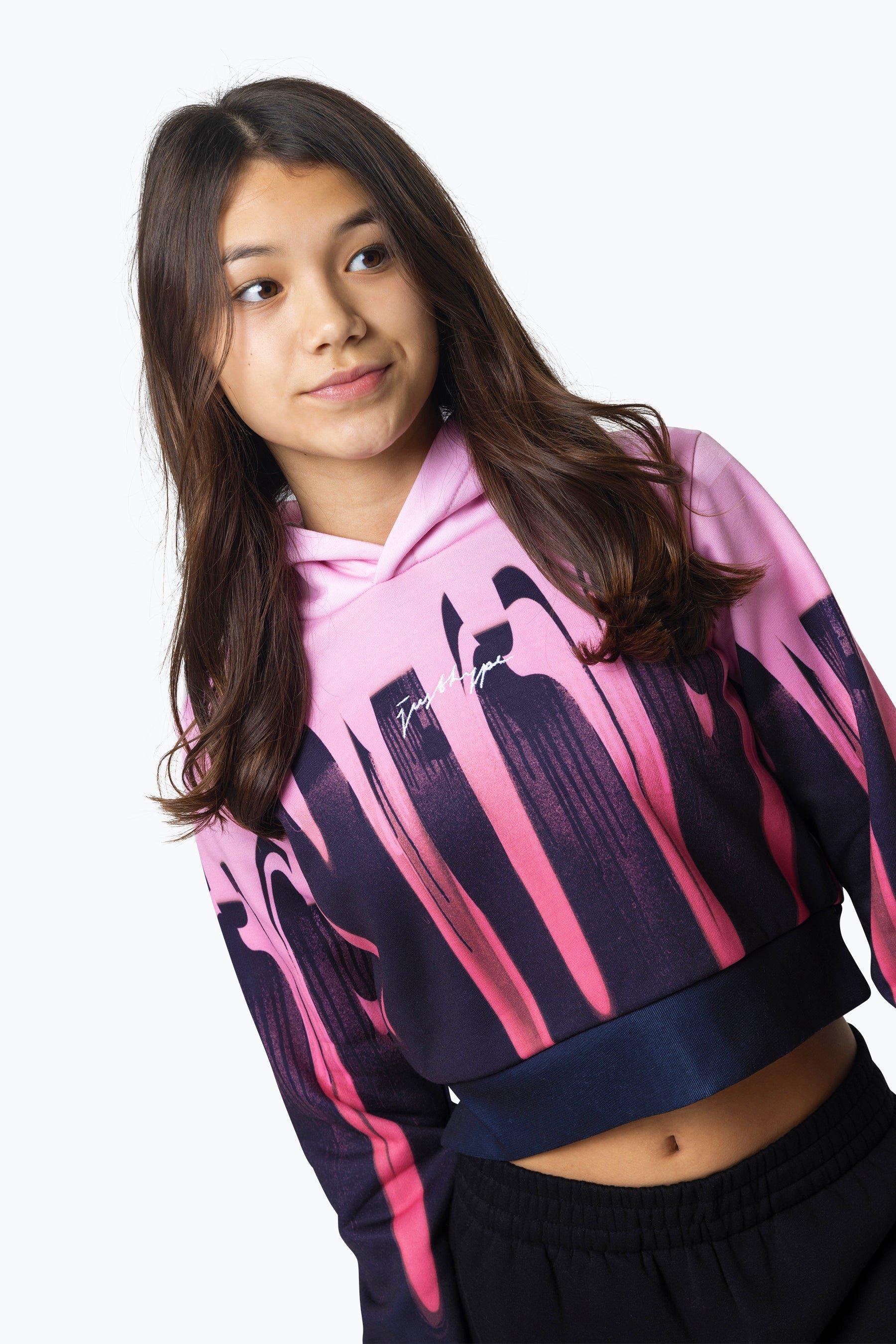 Pink Drip Hoodie boohoo UK