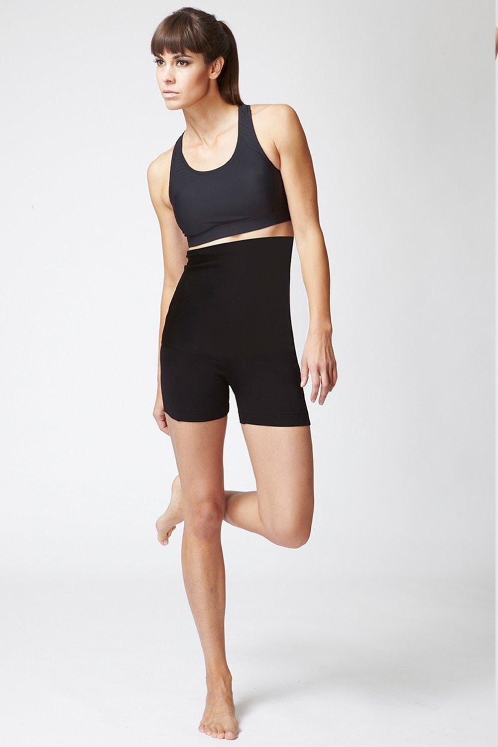 Extra Strong Compression Micron Shorts with High Tummy Control boohoo UK