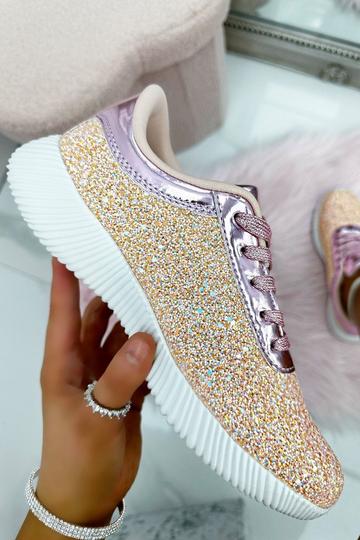 Glitter Lemzy Trainers Pink