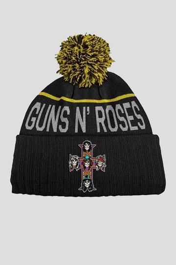 Appetite Cross Bobble Hat Black