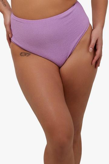 Purple Mila Lilac Scrunch High Waisted Bikini Bottom