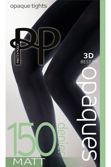 Premium Opaques 150 Denier 3D Matt Tights - Black Black