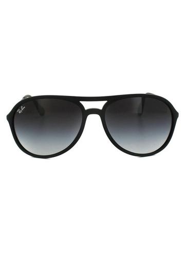 Aviator Rubber Black Grey Gradient Alex 4201 Sunglasses Black