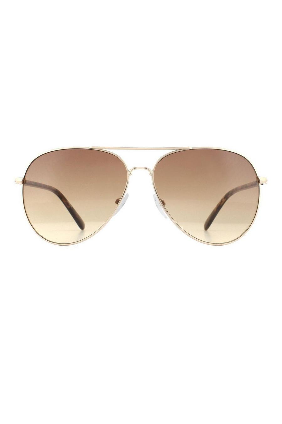 Aviator Gold Tortoise Brown Gradient Sunglasses