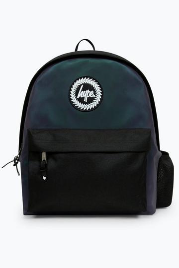 Black Black Reflective Badge Backpack