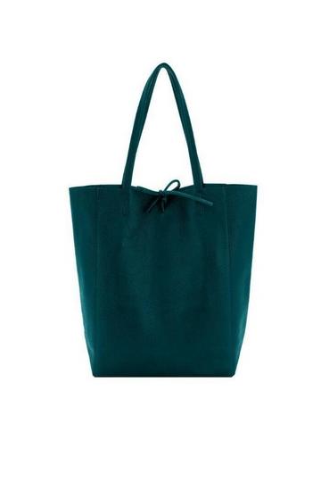 Jade Pebbled Leather Tote Shopper | BYAAD Jade