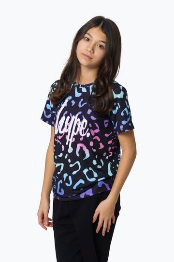 Multi Gradient Leopard T-Shirt Multi