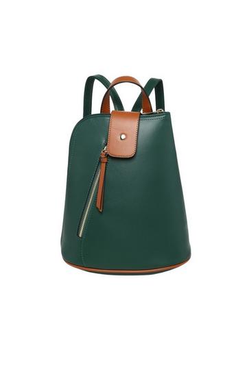 Green Classic Style Work School Rucksack Backpack