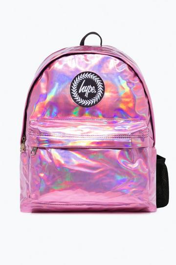 Pink Pink Holographic Backpack