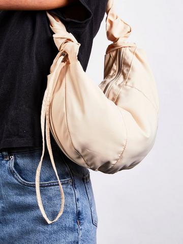 Soft Oversized Scrunchie Strap bag Off White