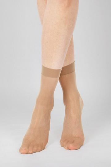 Nude 15 Denier Ultimate Shine Ankle Highs - Nude