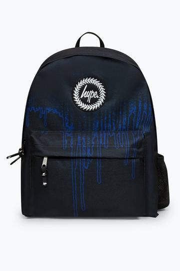 Black Line Drips Badge Backpack