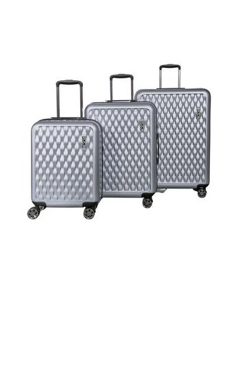 Hard Shell Suitcase Luggage Bag Silver