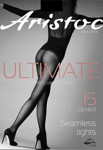 15 Denier Ultimate Seamless Tights - Black Black