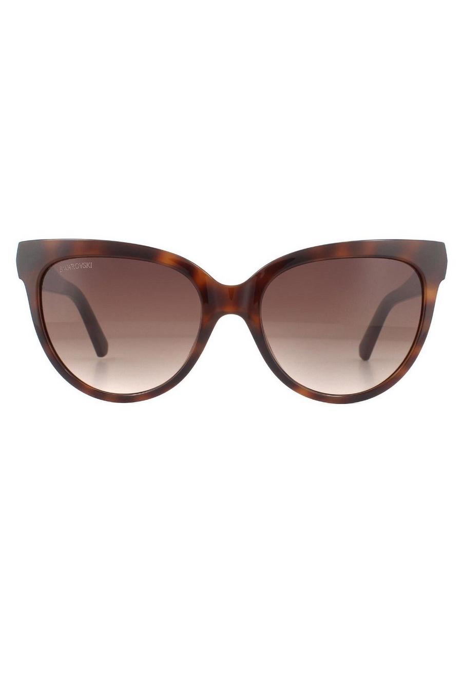 Cat Eye Dark Havana Brown Gradient Sunglasses image number 1