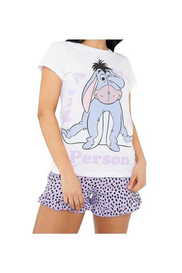 White Winnie The Pooh Eeyore Short Pyjamas