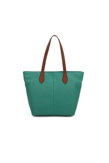 Green Classic Lightweight Rommy Shopper Tote Bag